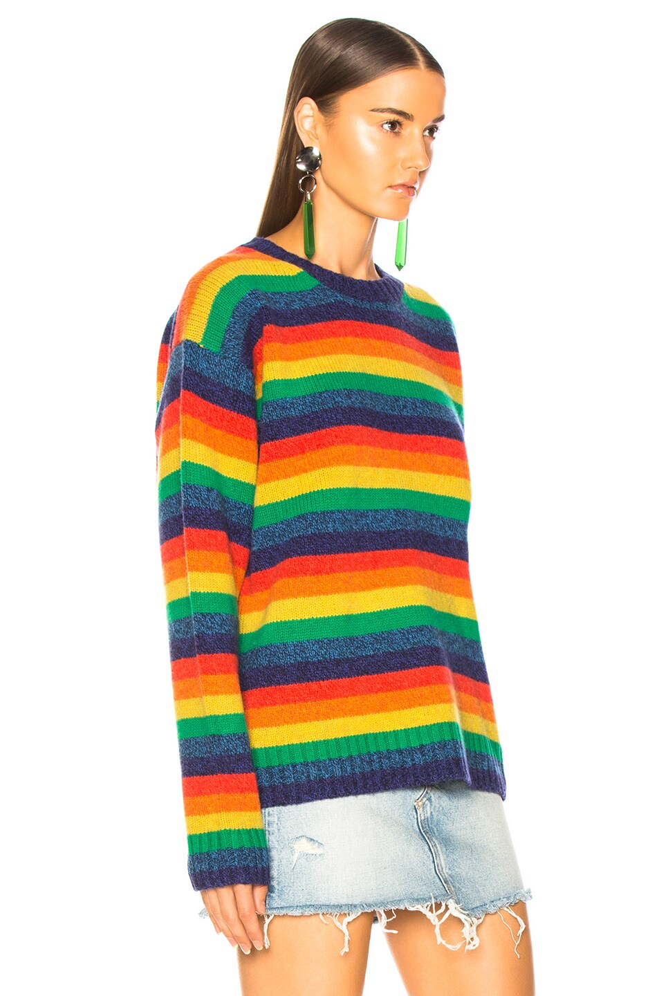 Acne Studios Samara Rainbow Sweater in Multi | FWRD
