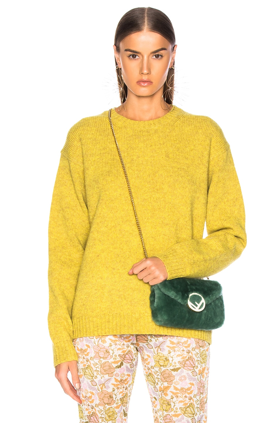 Image 1 of Acne Studios Samara Sweater in Yellow