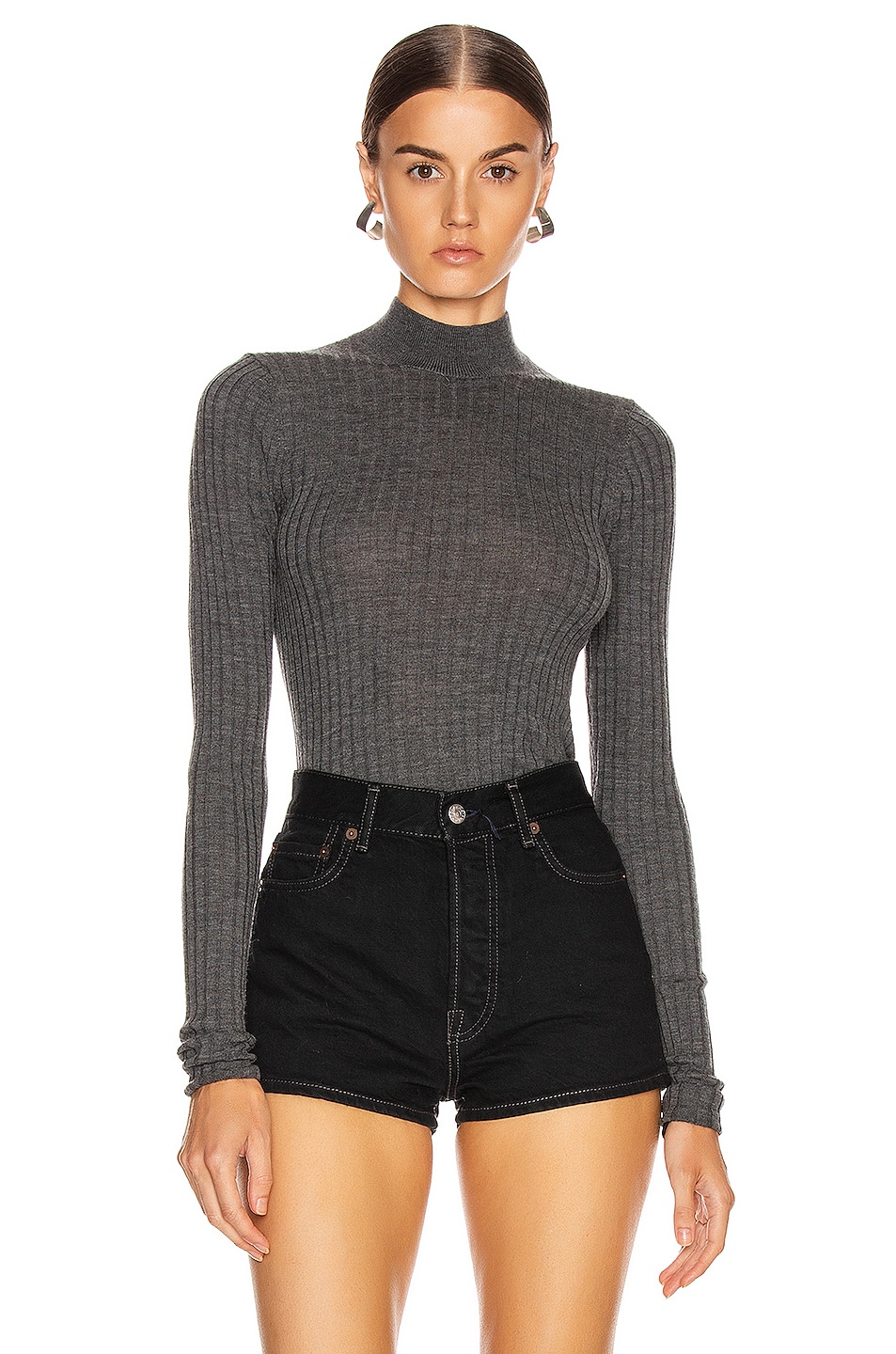 Image 1 of Acne Studios Kulia Sweater in Anthracite Grey