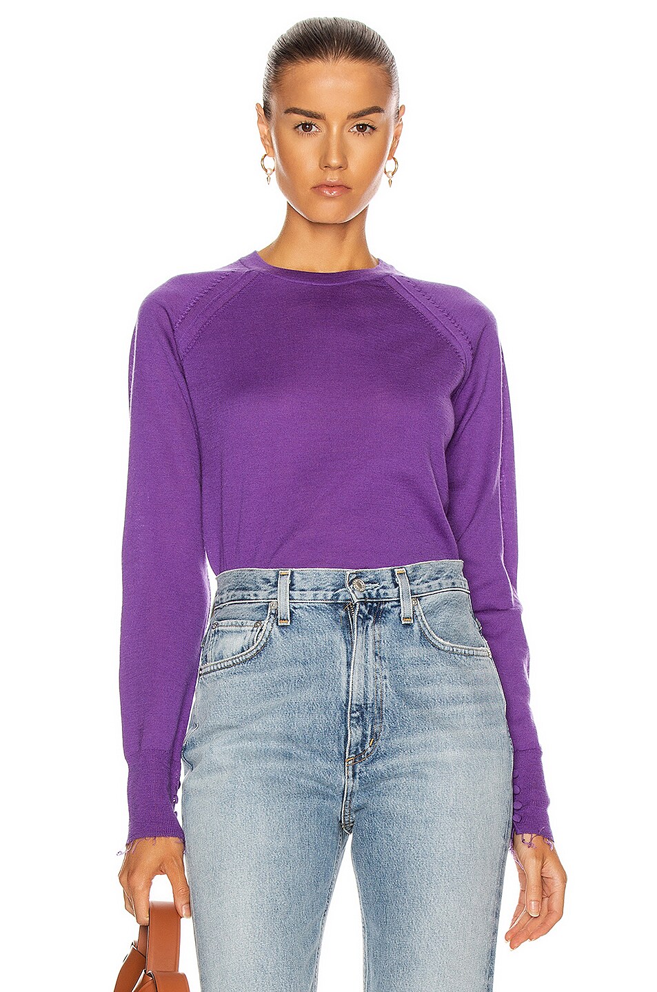 Image 1 of Acne Studios Katerina Sweater in Electric Purple