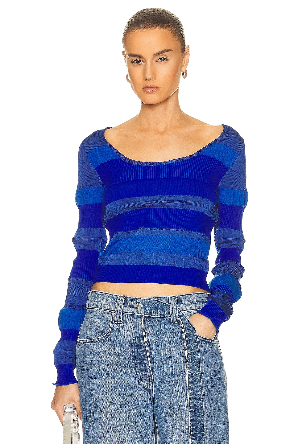 Image 1 of Acne Studios Rib Sweater in Blue