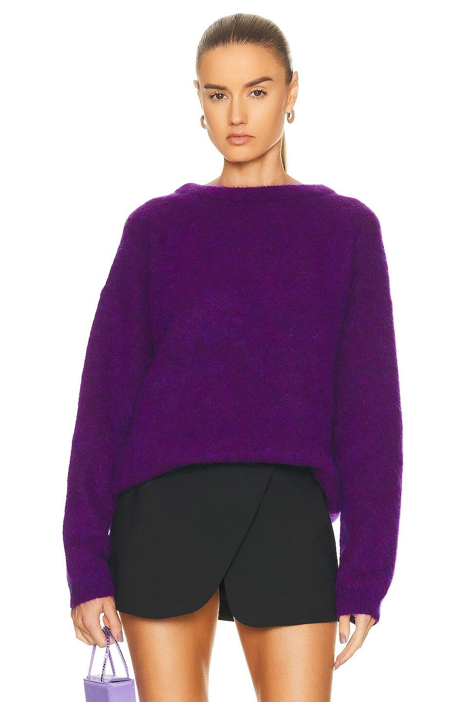 Image 1 of Acne Studios Pullover Sweater in Violet Purple