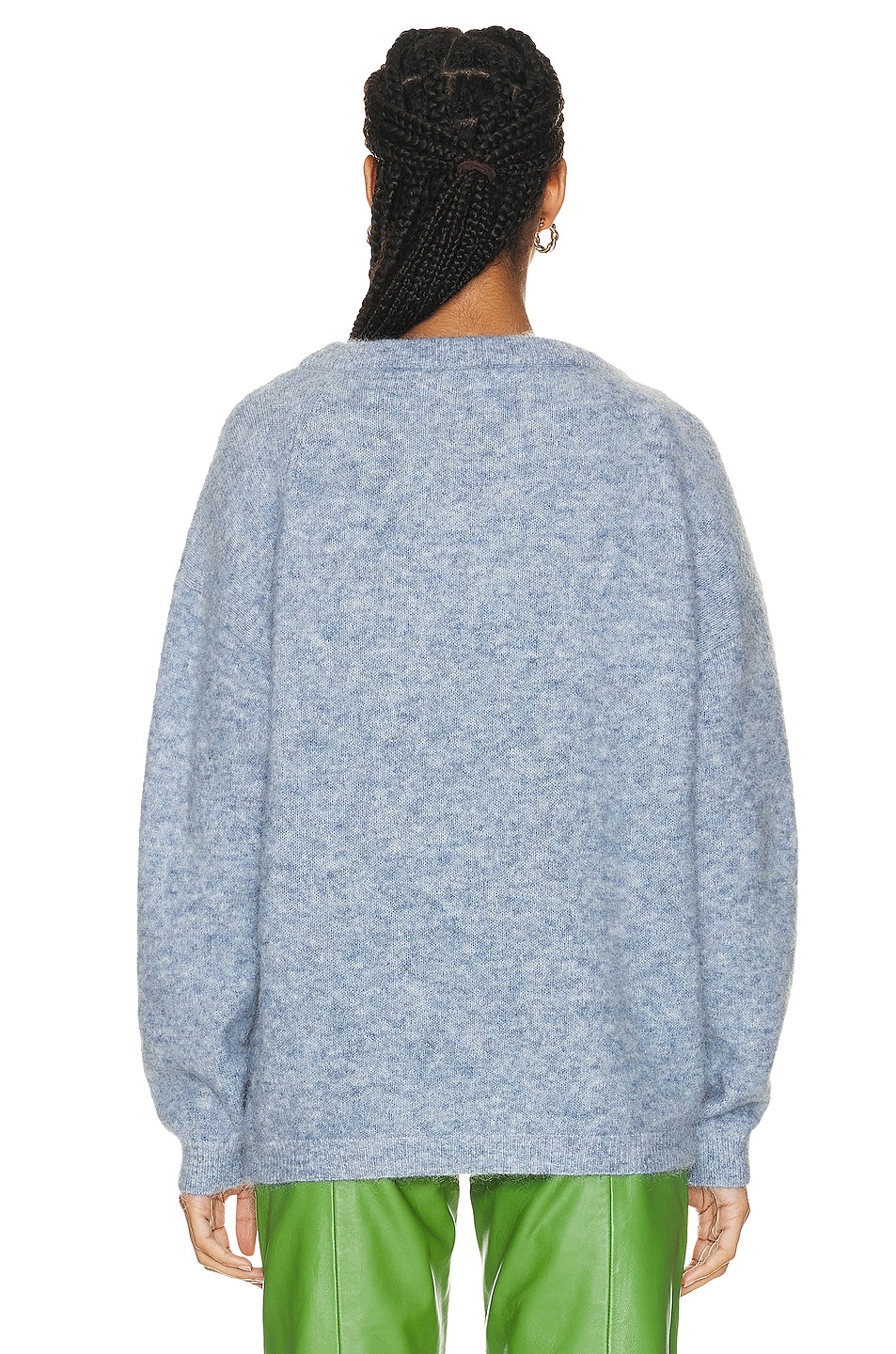 ACNE STUDIOS BLUE WOOL MOHAIR DENIM CARDIGAN – LE LABO STORE