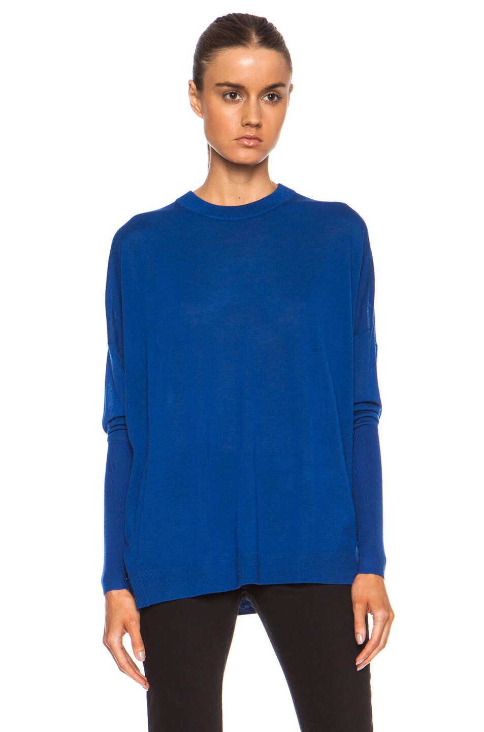 Image 1 of Acne Studios Delight Wool Sweater in Cobalt Blue