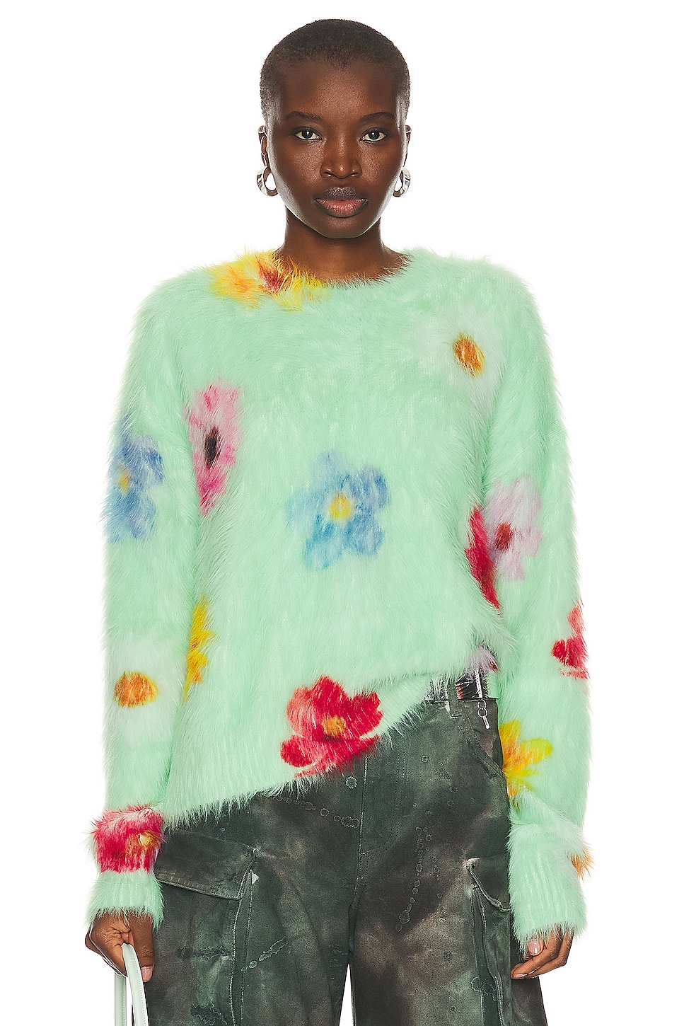 Image 1 of Acne Studios Pullover Sweater in Light Green