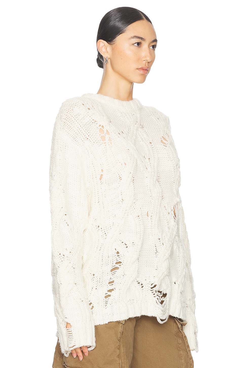 Shop Acne Studios Sweater In Pale Beige