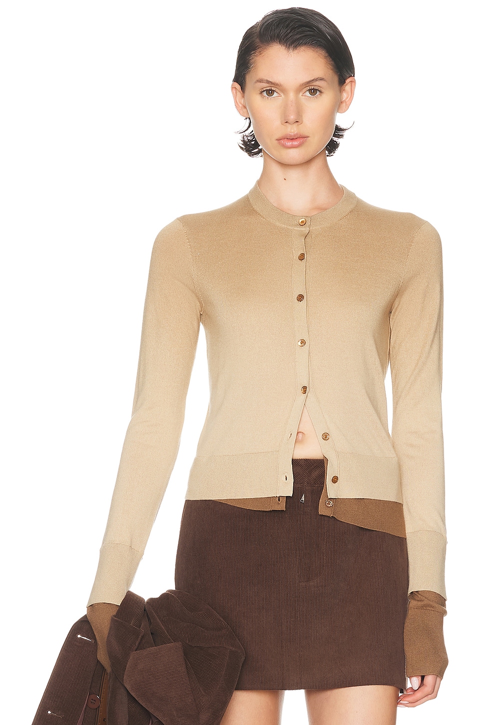 Image 1 of Acne Studios Kohona Silky Wool Sweater in Sand Beige