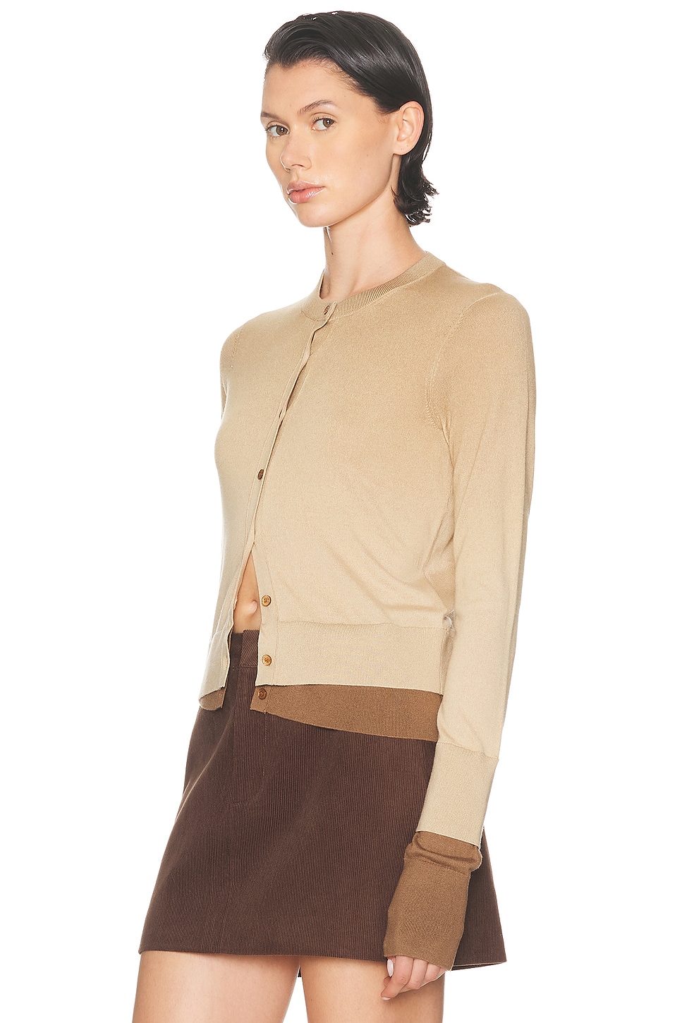 Acne Studios Kohona Silky Wool Sweater In Brown