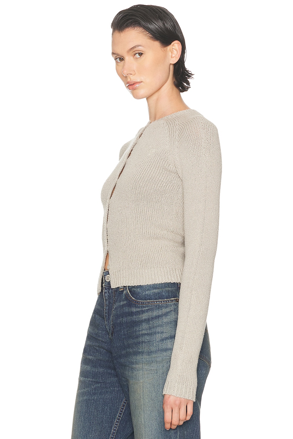 Acne Studios Kephanie Cardigan In Gray