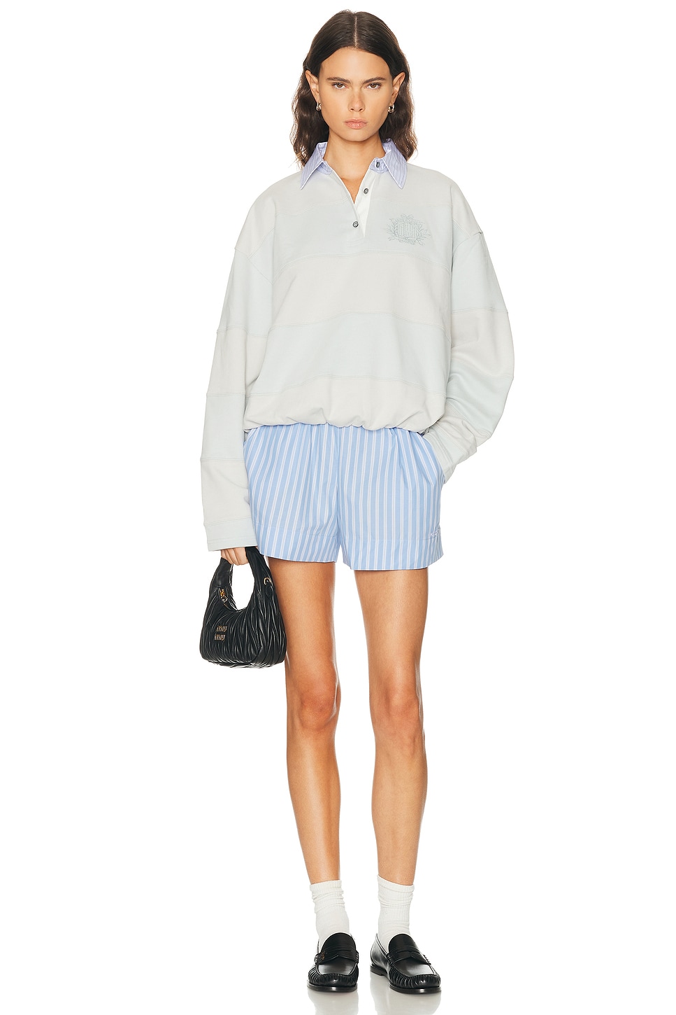 Acne Studios Folio Polo Sweatshirt In Multi