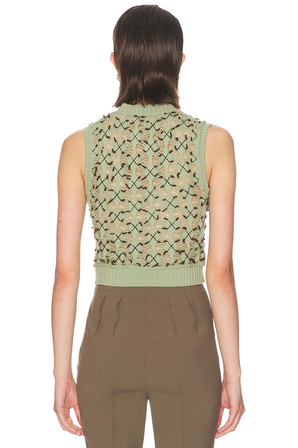 Acne Studios Kuedi Open Work Argyle Sweater