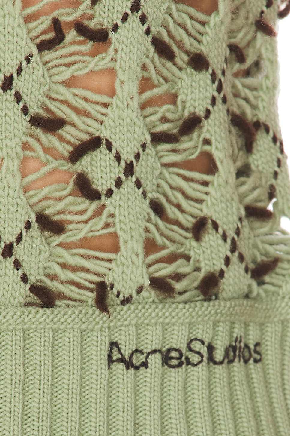 Acne Studios Kuedi Open Work Argyle Sweater