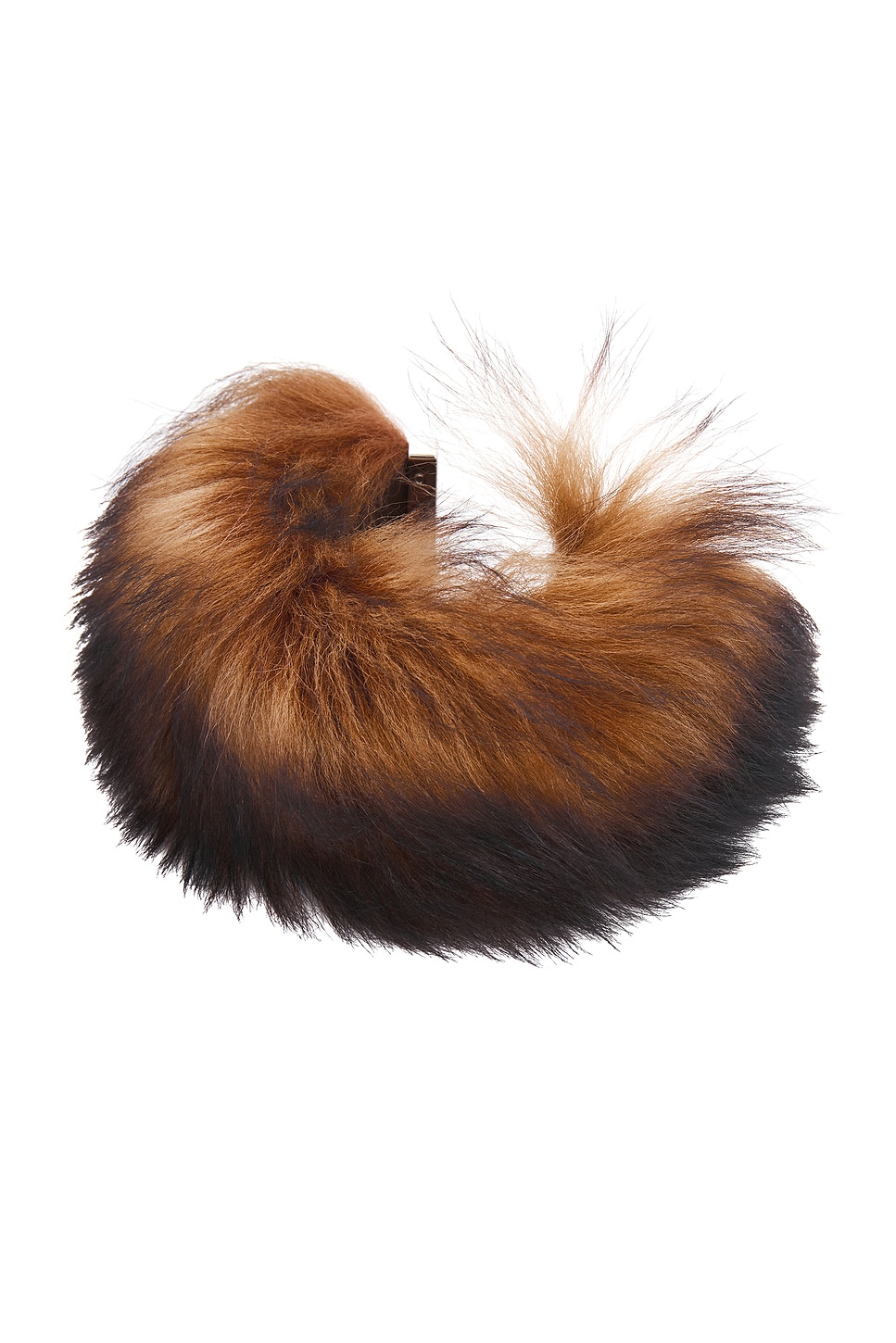 Acne Studios Fur Bracelet in Brown