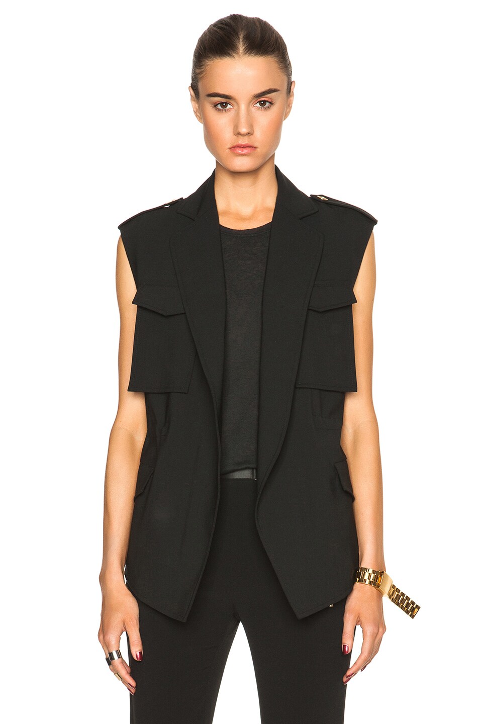 Image 1 of Acne Studios Revel Short Vest in Black