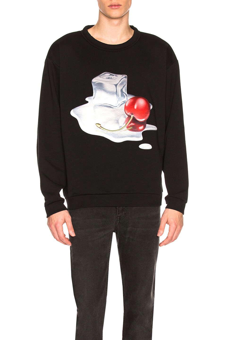 Image 1 of Acne Studios Flames Capsule Sweater in Black Ice Print