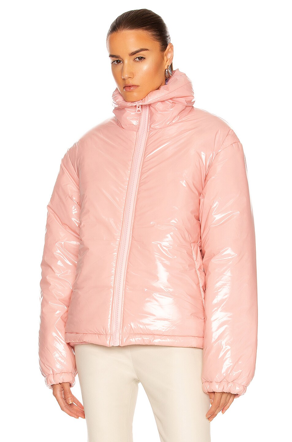 Acne Studios Gloss NY Face Jacket in Blush Pink | FWRD