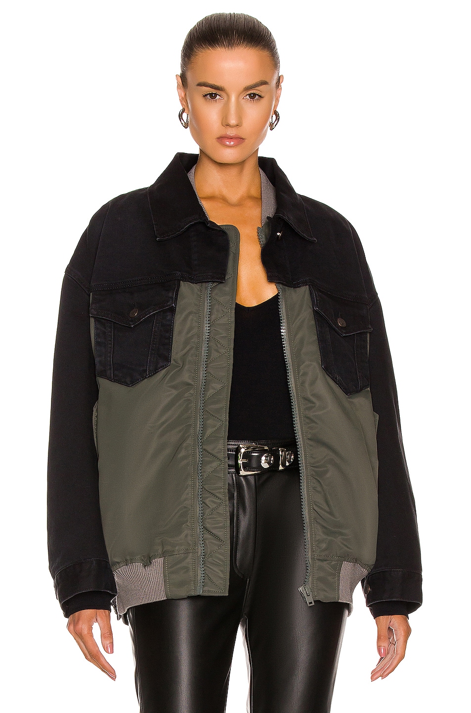 Image 1 of Acne Studios Obryd Jacket in Forest Green