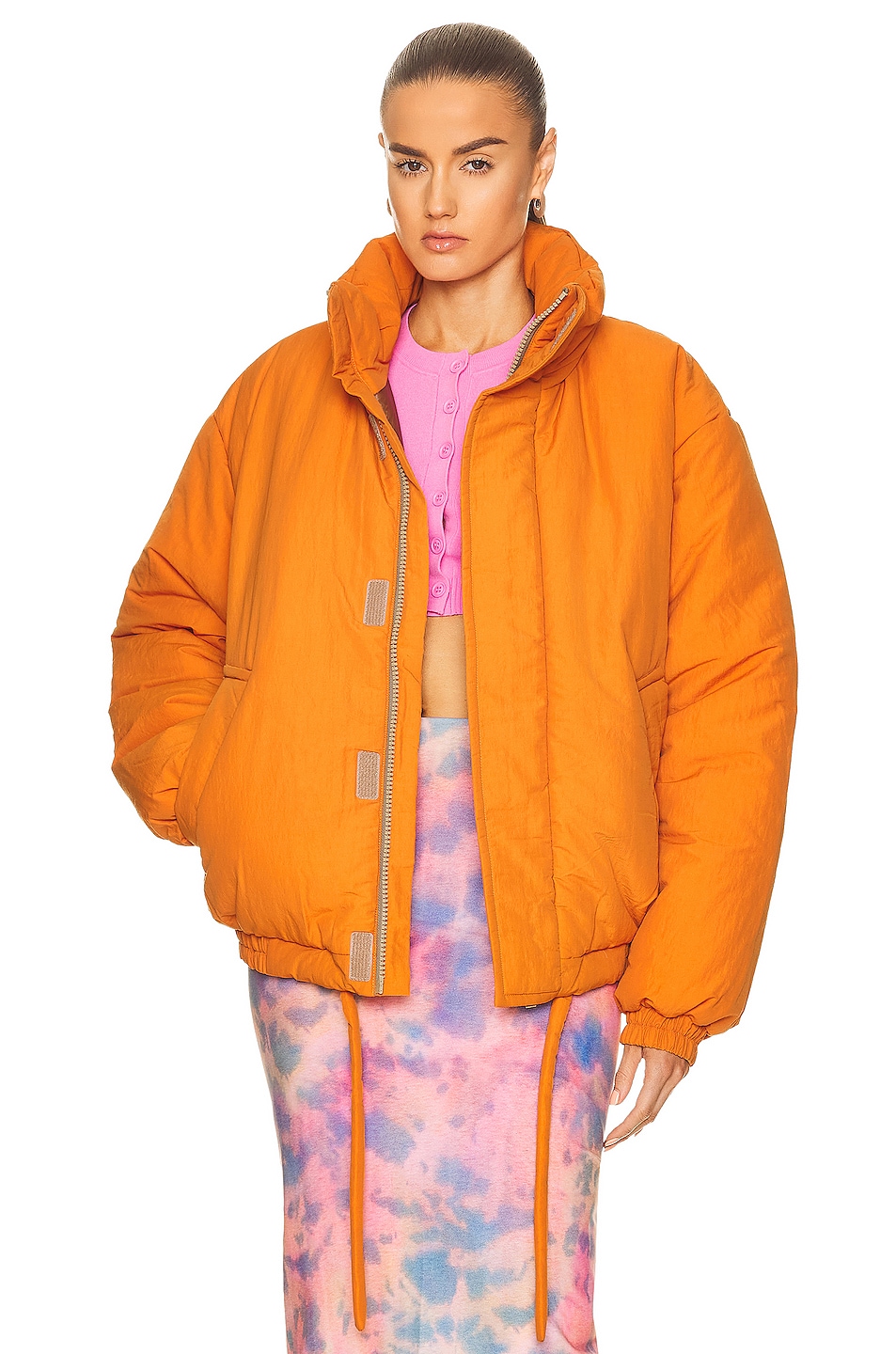 Image 1 of Acne Studios Padded Jacket in Pumpkin Orange