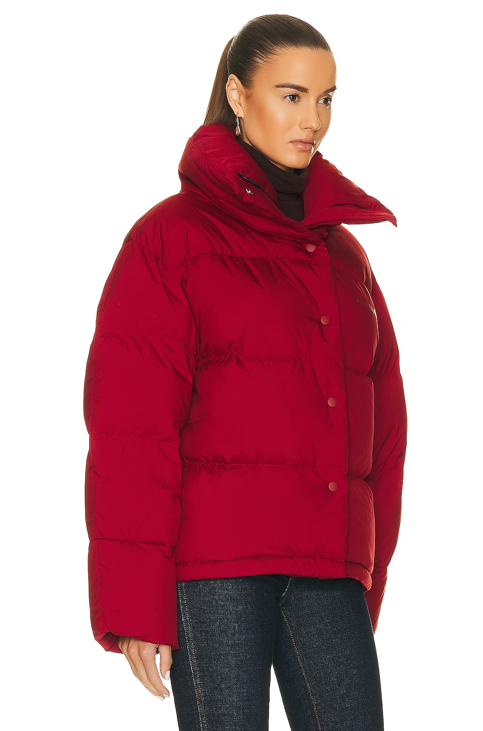 Acne Studios Puffer Jacket in Cherry Red | FWRD