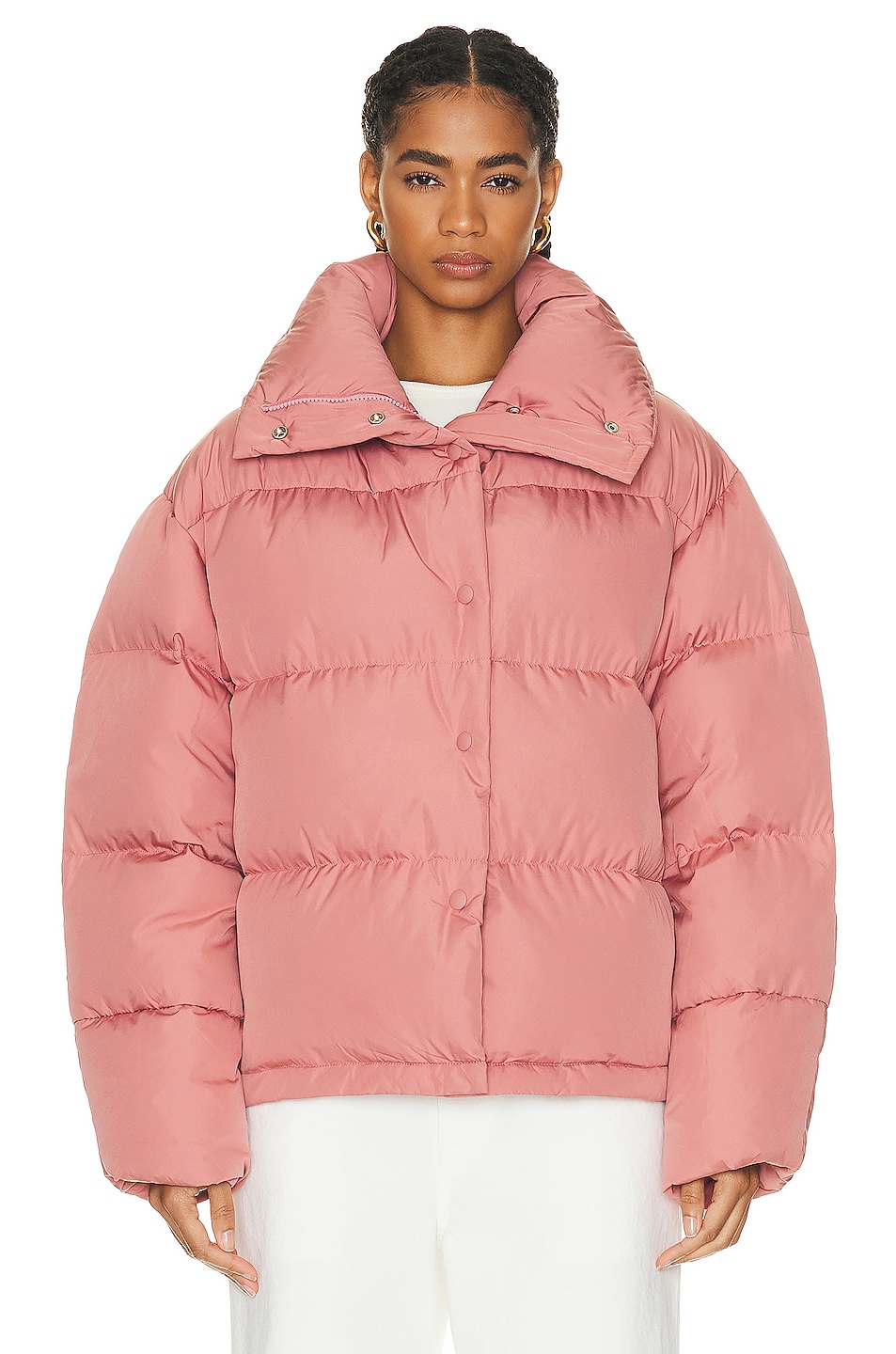 Image 1 of Acne Studios Puffer Jacket in Blush Pink
