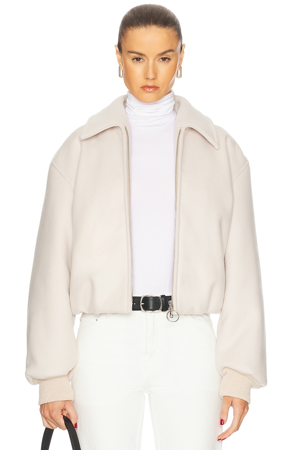 Image 1 of Acne Studios Owella Bomber Jacket in Faded Grey