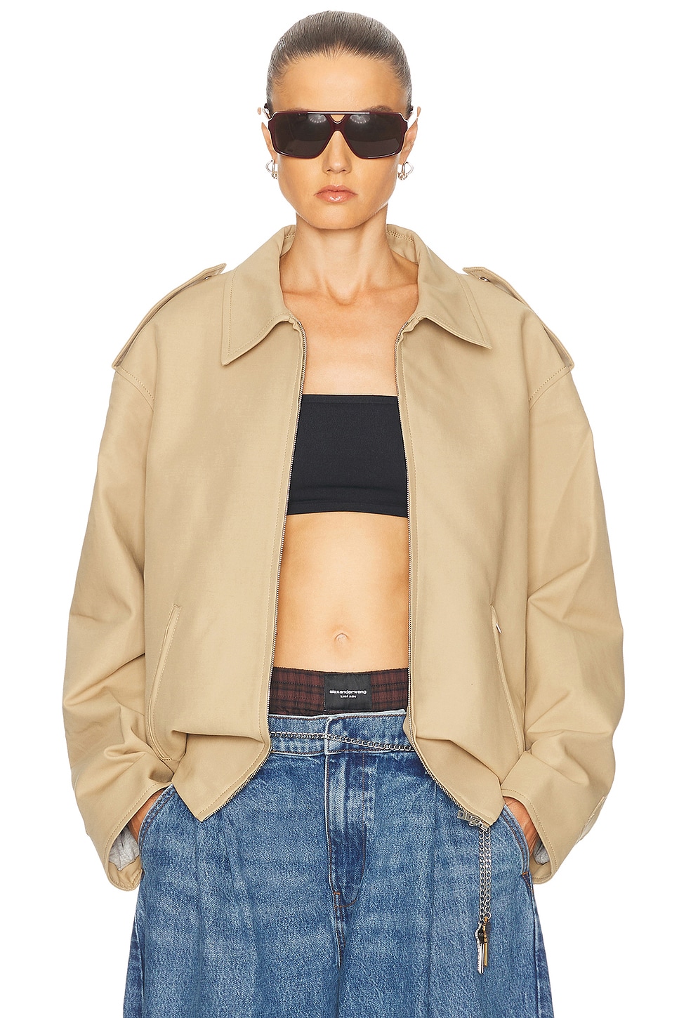 Acne Studios Onaga Work Jacket In Sand