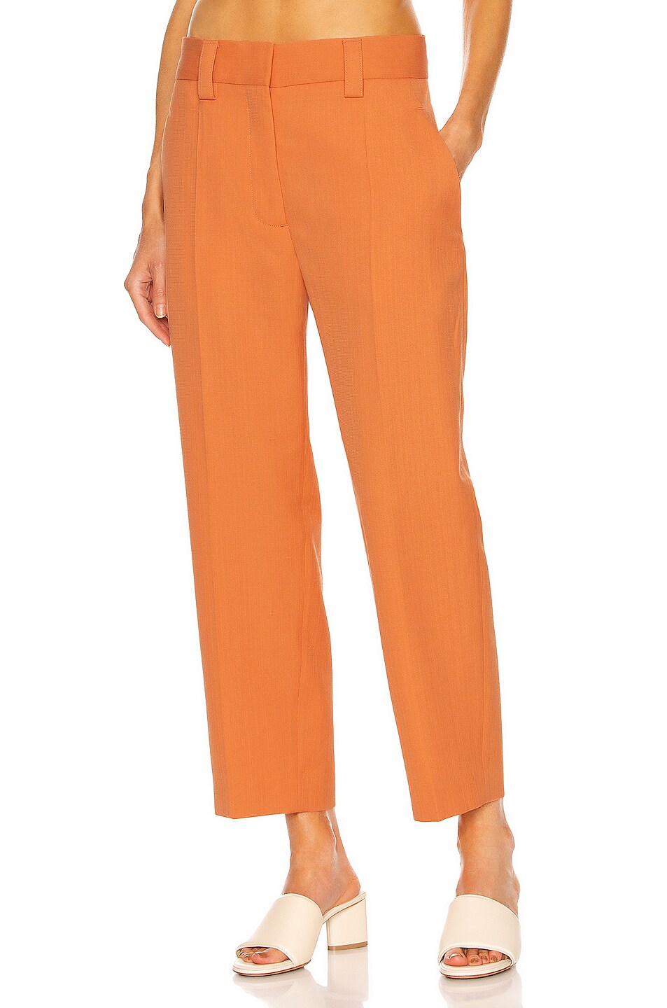 Image 1 of Acne Studios Tailored Crop Pant in Salmon Pink