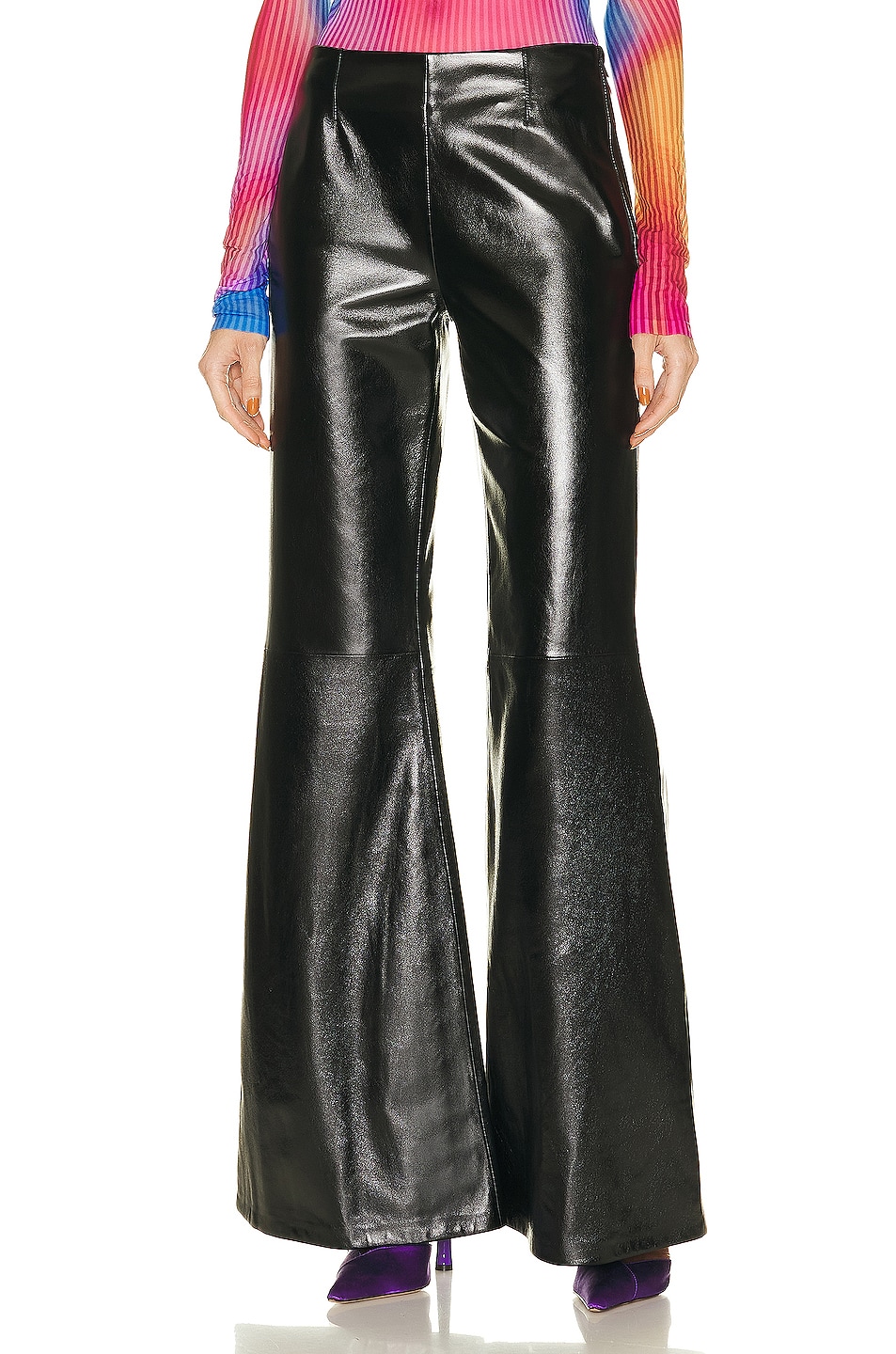 Image 1 of Acne Studios Leather Pant in Black