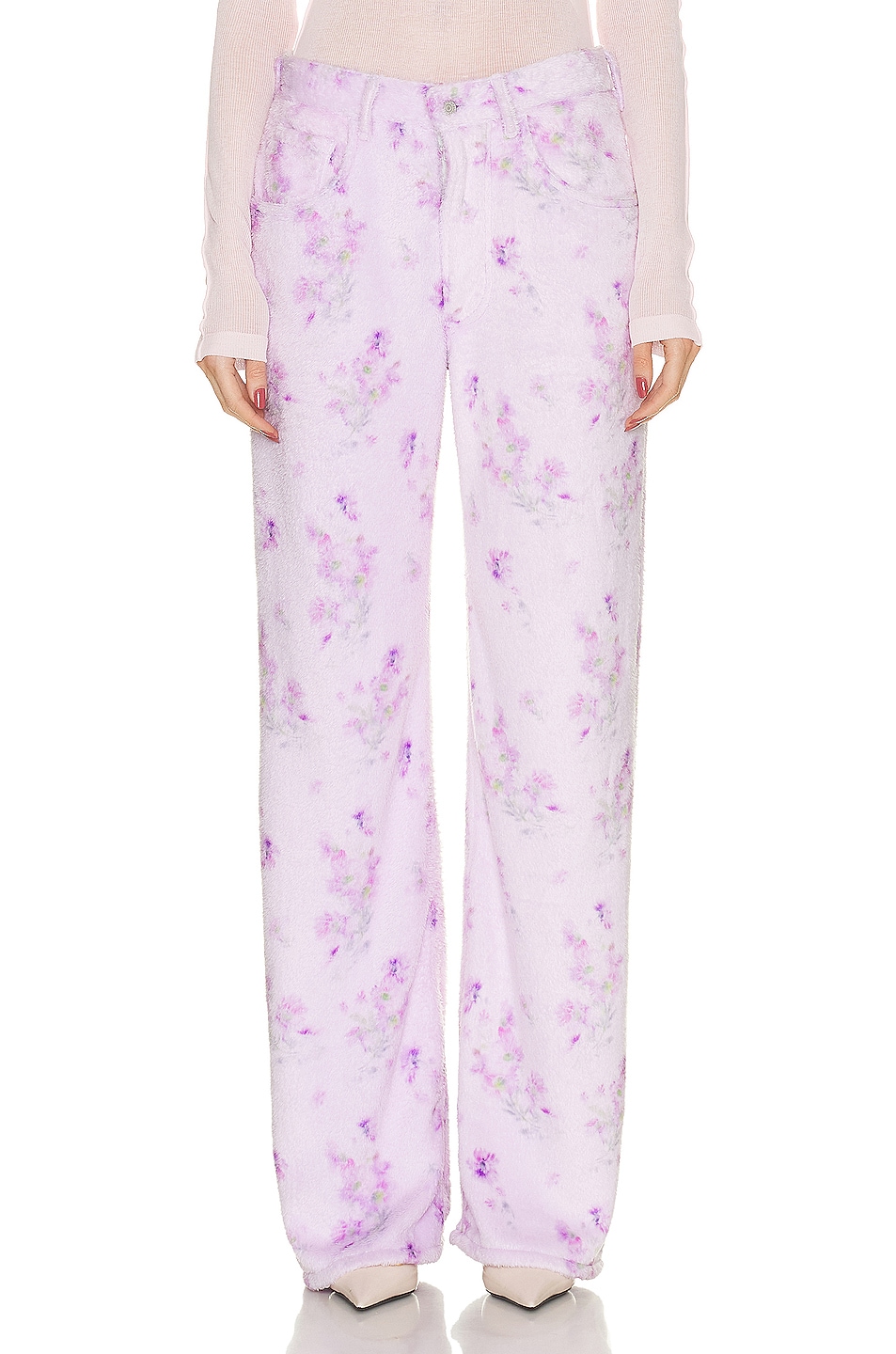Image 1 of Acne Studios Printed Trouser in Orchid Purple
