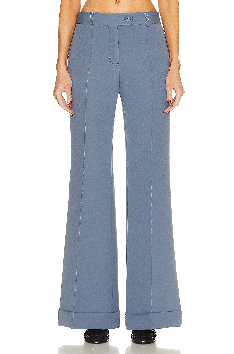 Image 1 of Acne Studios Flare Trouser in Dusty Blue