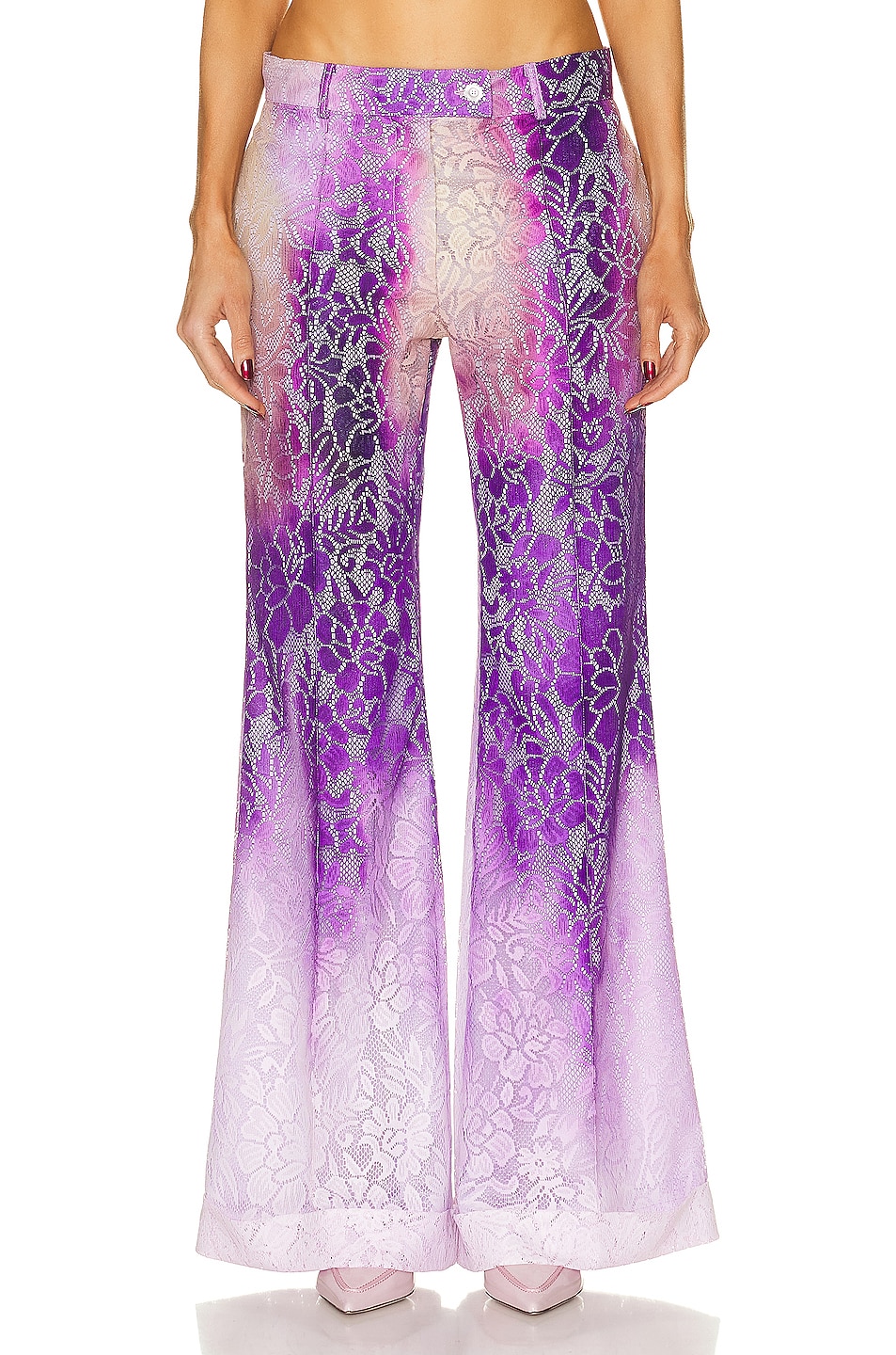 Image 1 of Acne Studios Wide Leg Trouser in Purple