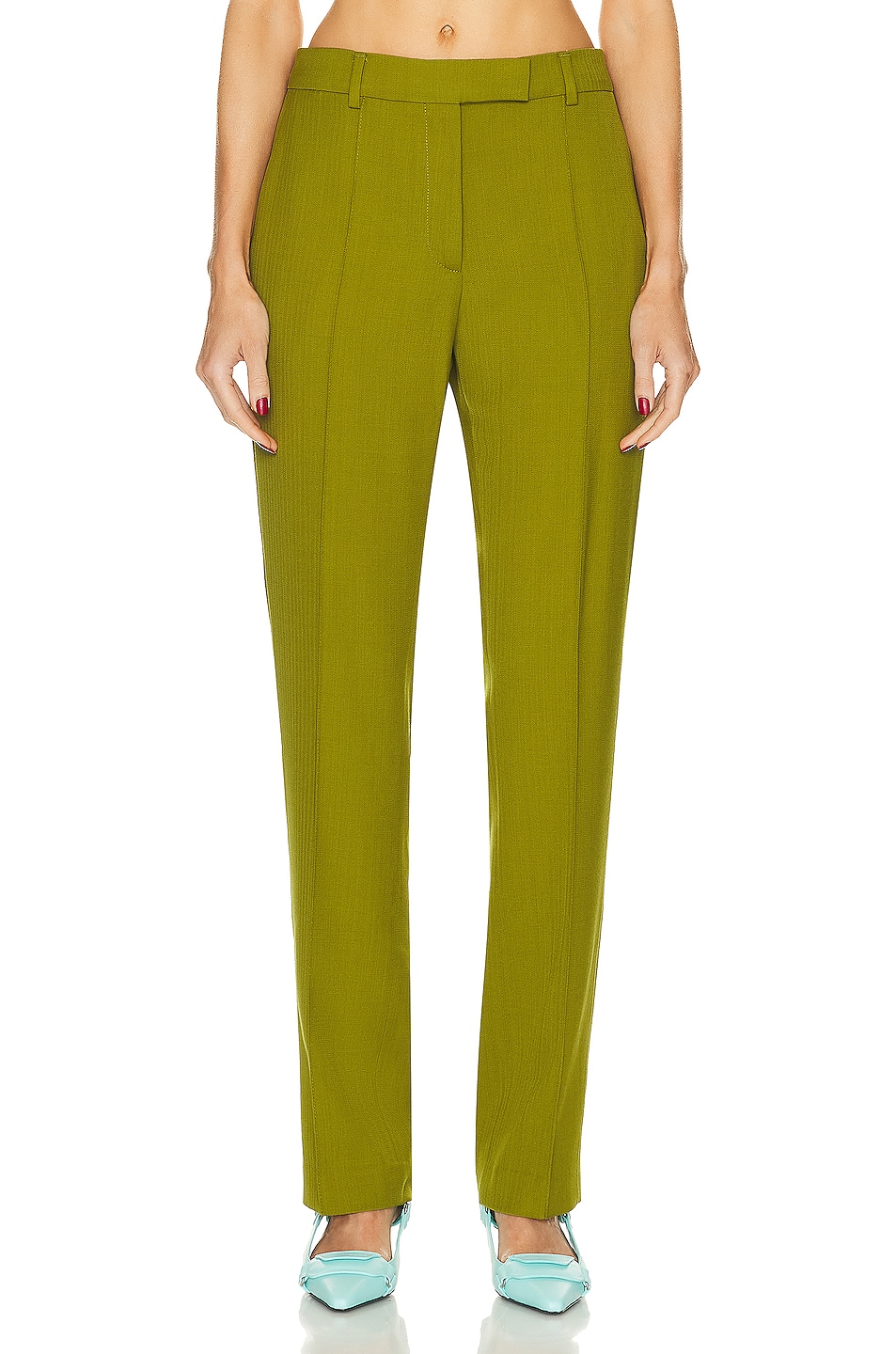 Image 1 of Acne Studios Tailored Trouser in Seaweed Green