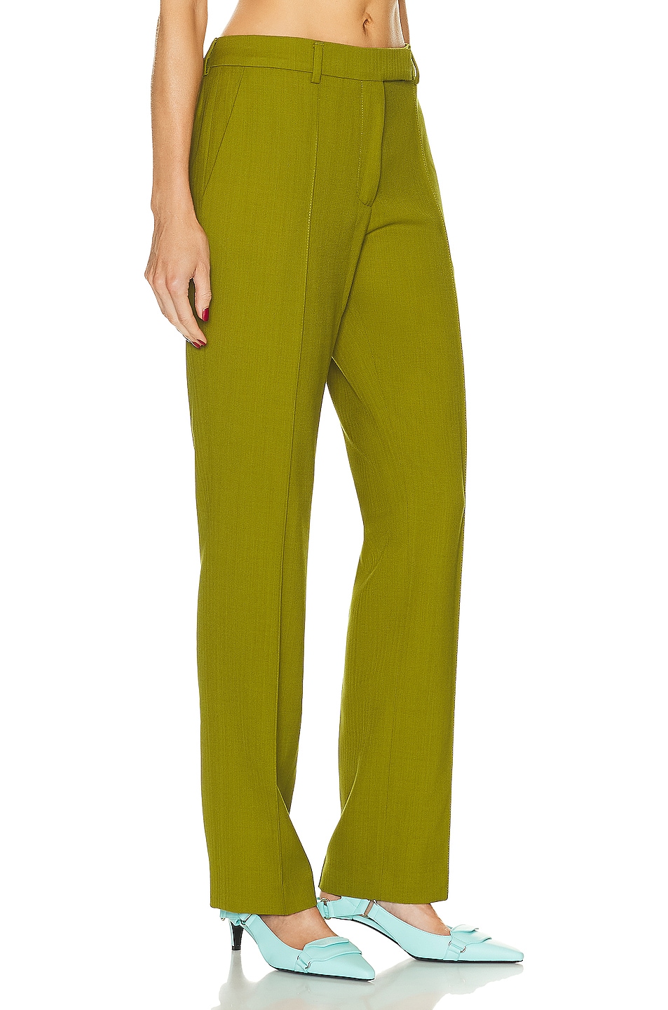 Acne Studios Tailored Trouser in Seaweed Green | FWRD