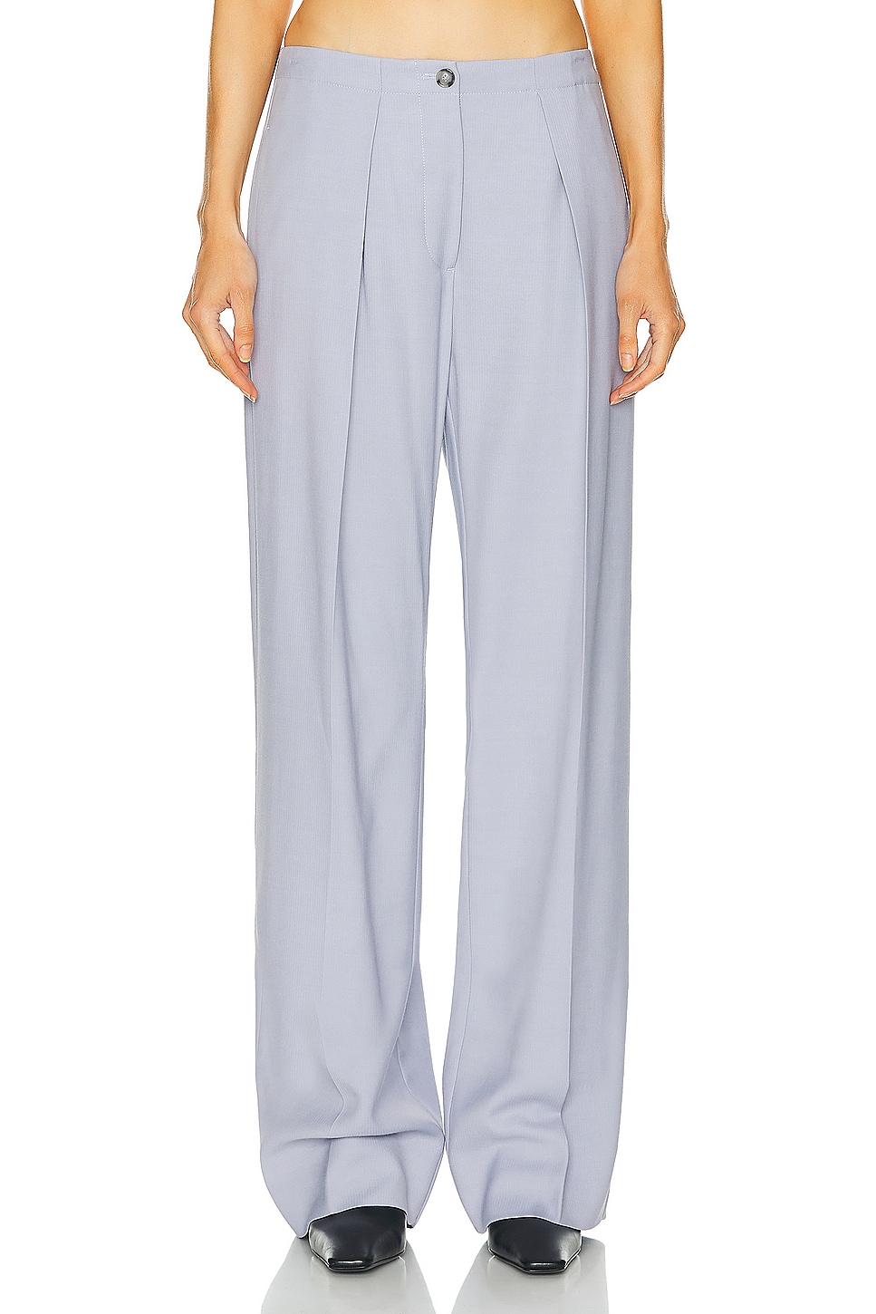 Image 1 of Acne Studios Straight Leg Trouser in Dusty Lilac