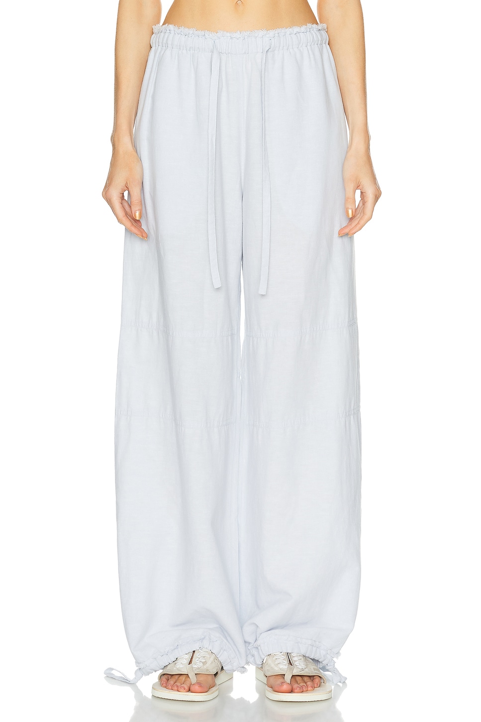 Image 1 of Acne Studios Pagino Wide Leg Trouser in Pale Blue