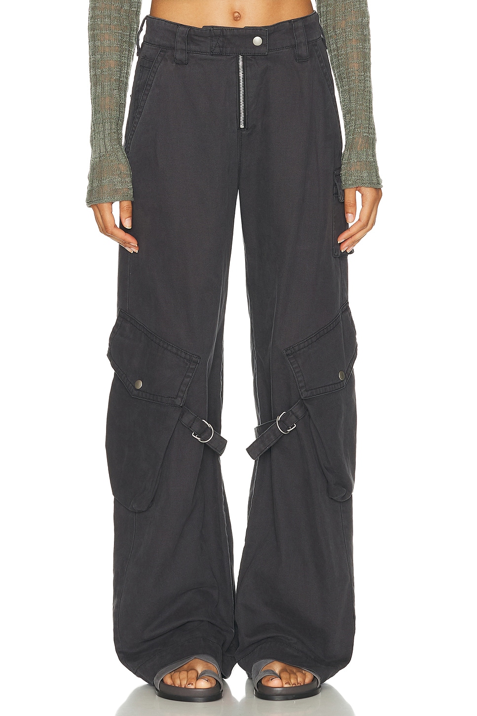 Image 1 of Acne Studios Casual Trouser in Charcoal Grey
