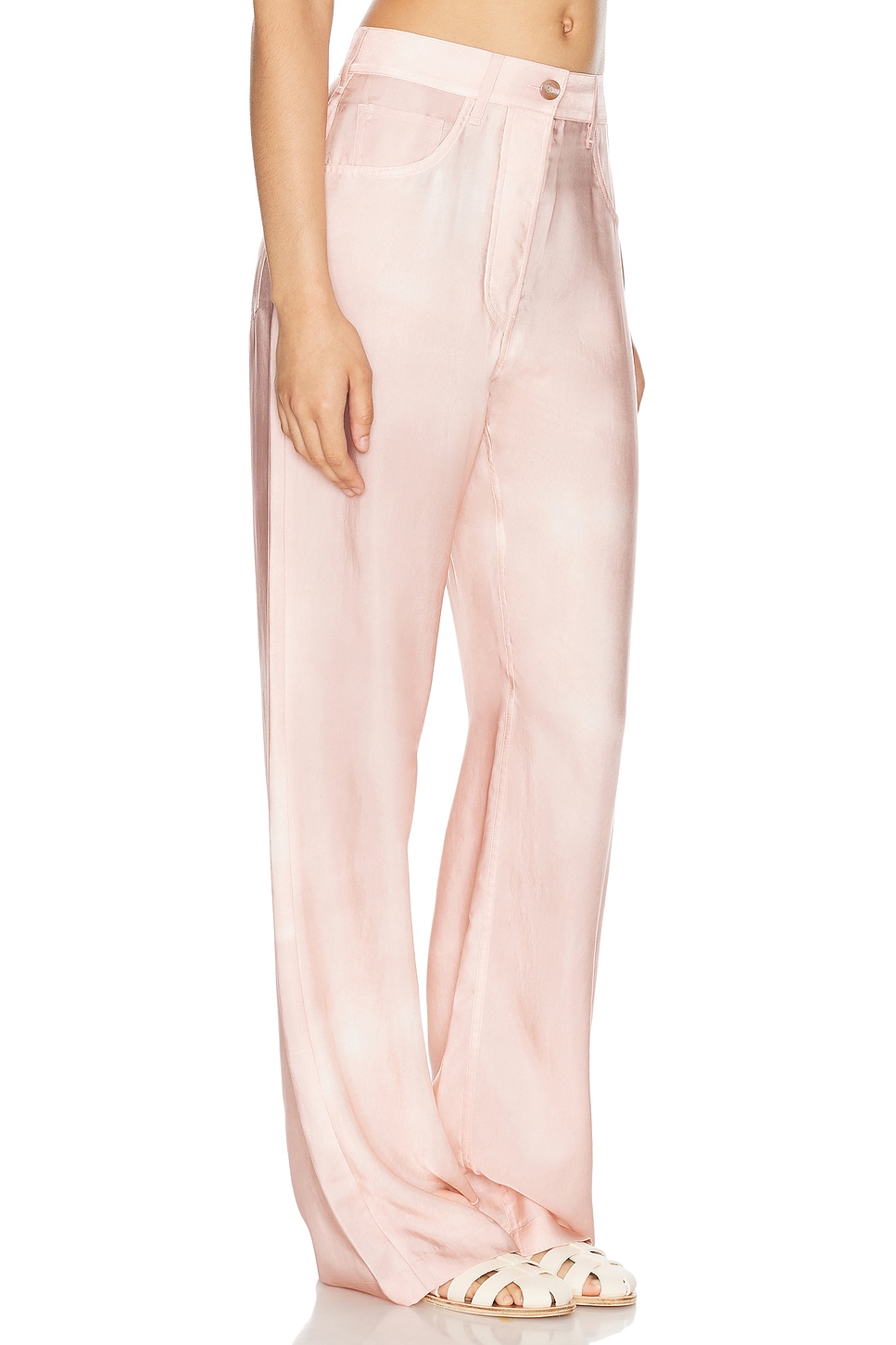 Shop Acne Studios Pebba Trouser In Pale Pink