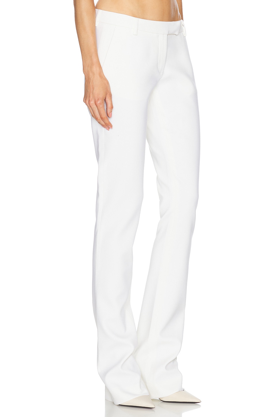 Shop Acne Studios Pluffy Structured Trouser In Cream White