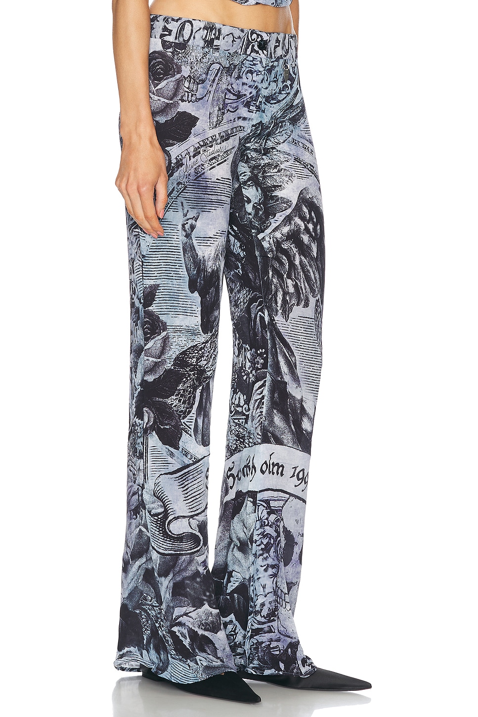 Shop Acne Studios Pangelica Trouser In Multi Grey