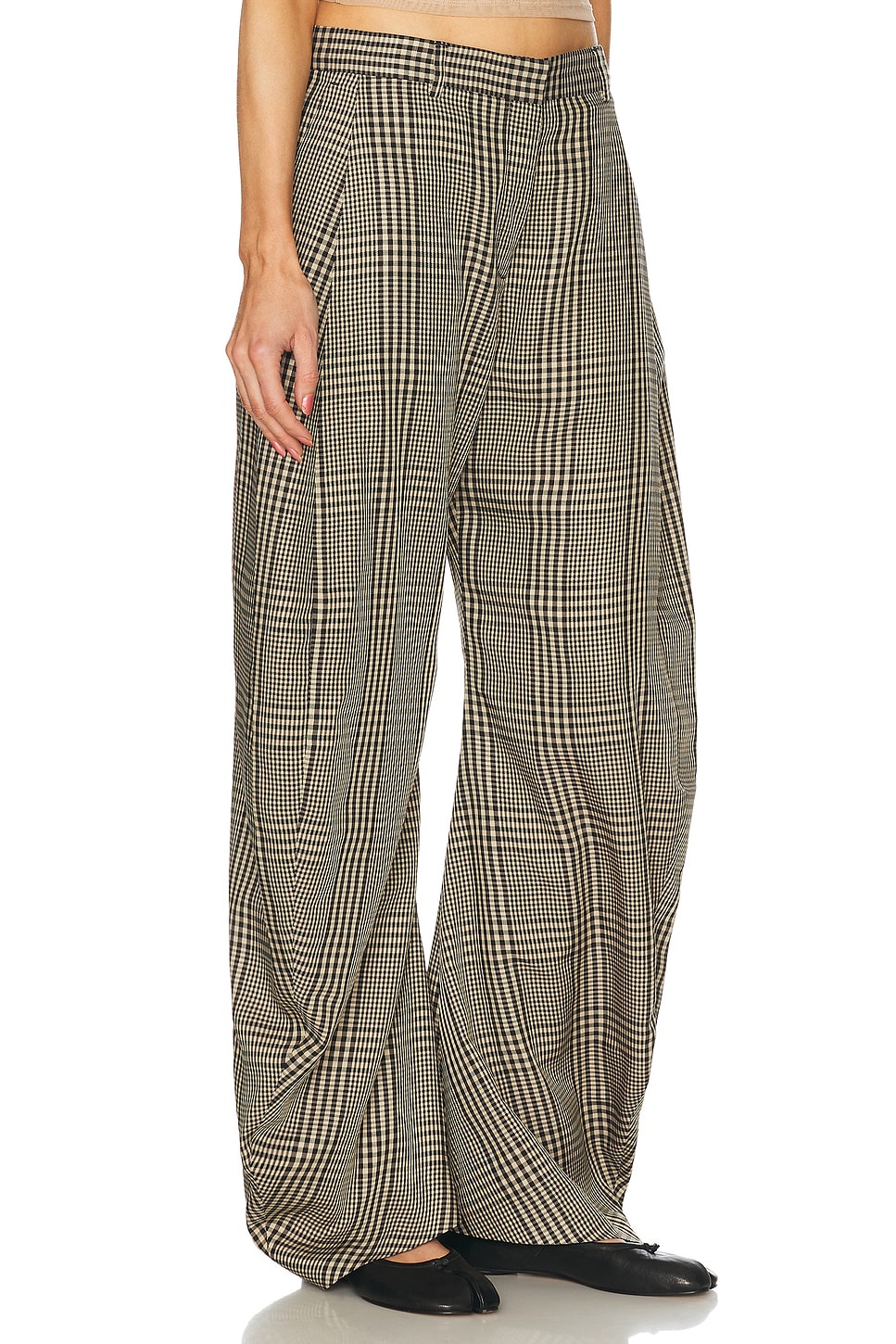 Acne Studios Pevaya Stewart Trouser In Multi Brown