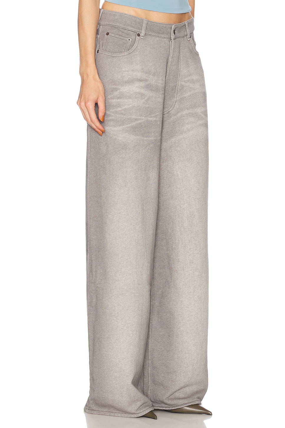 Acne Studios Edemi Trouser In Grey Melange