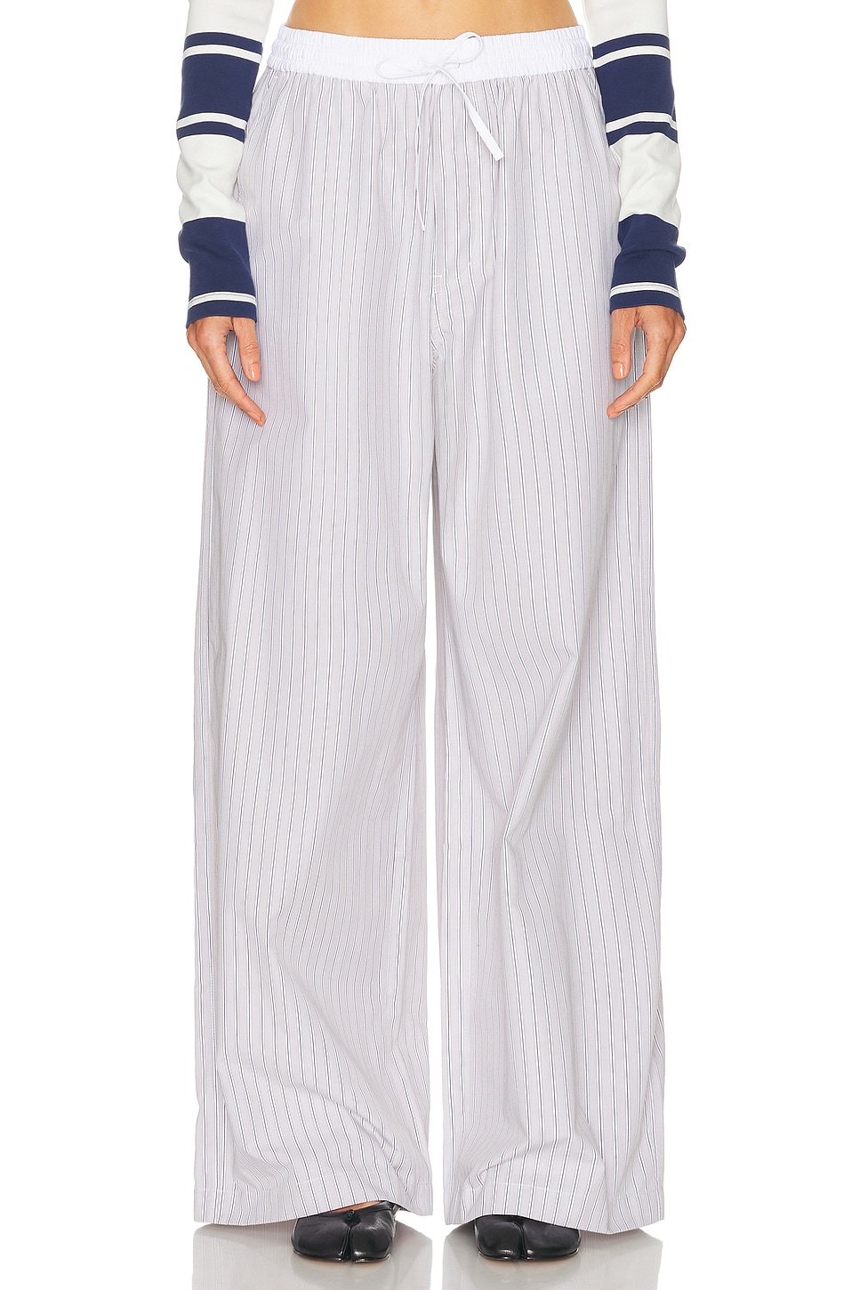 Image 1 of Acne Studios Pijama Striped Pant in Multi Brown