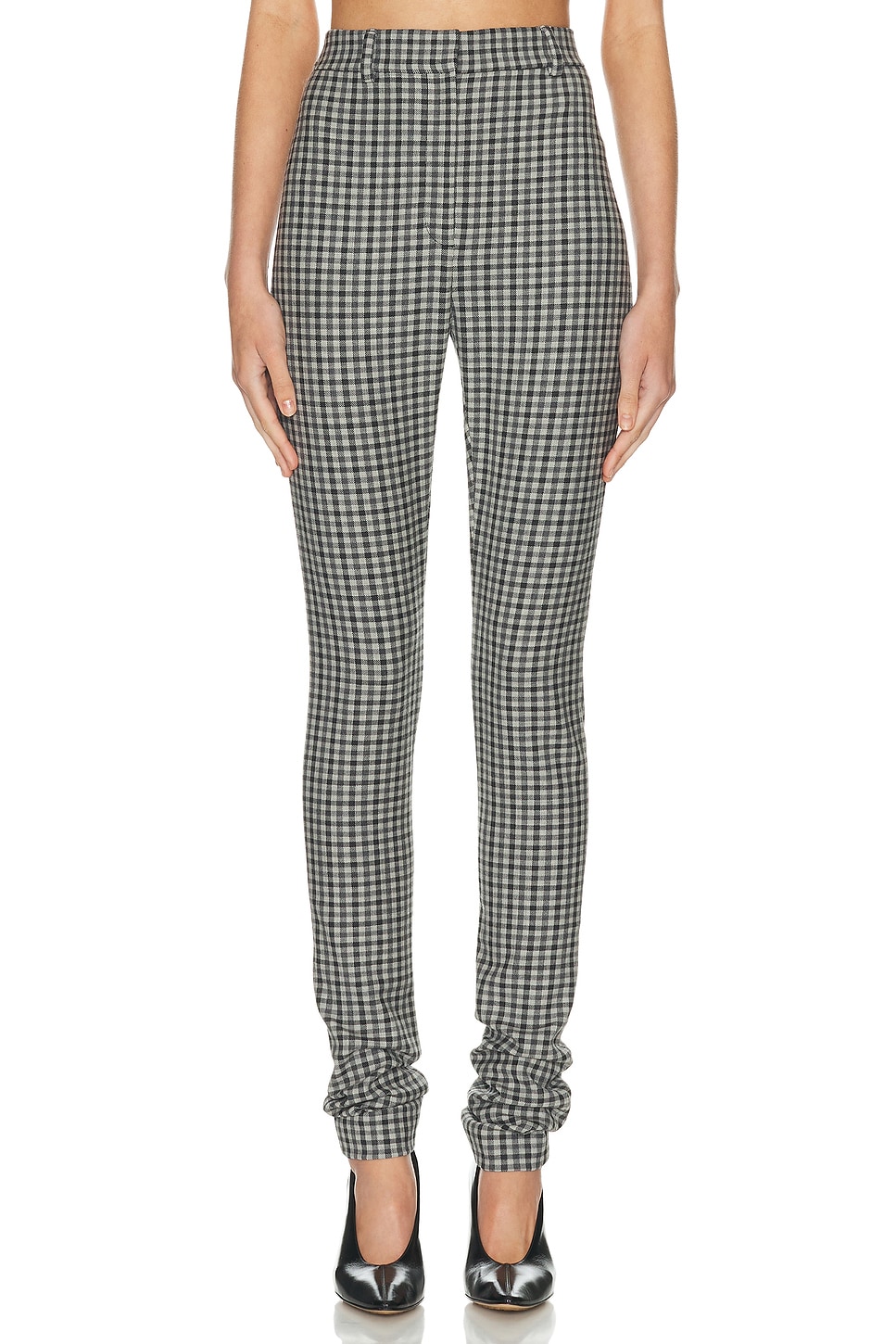 Image 1 of Acne Studios Peysh Check Pant in Multi Grey