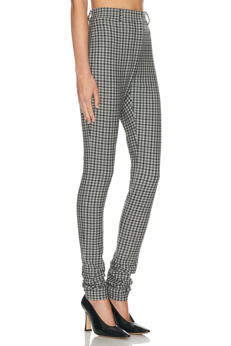 Acne Studios Peysh Check Pant In Gray