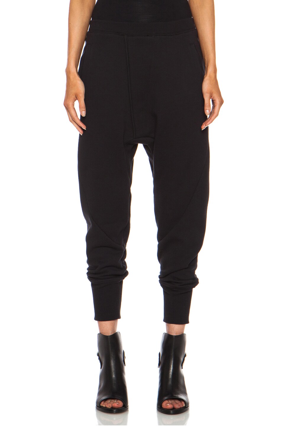 Image 1 of Acne Studios Weld Cotton-Blend Sweatpants in Black