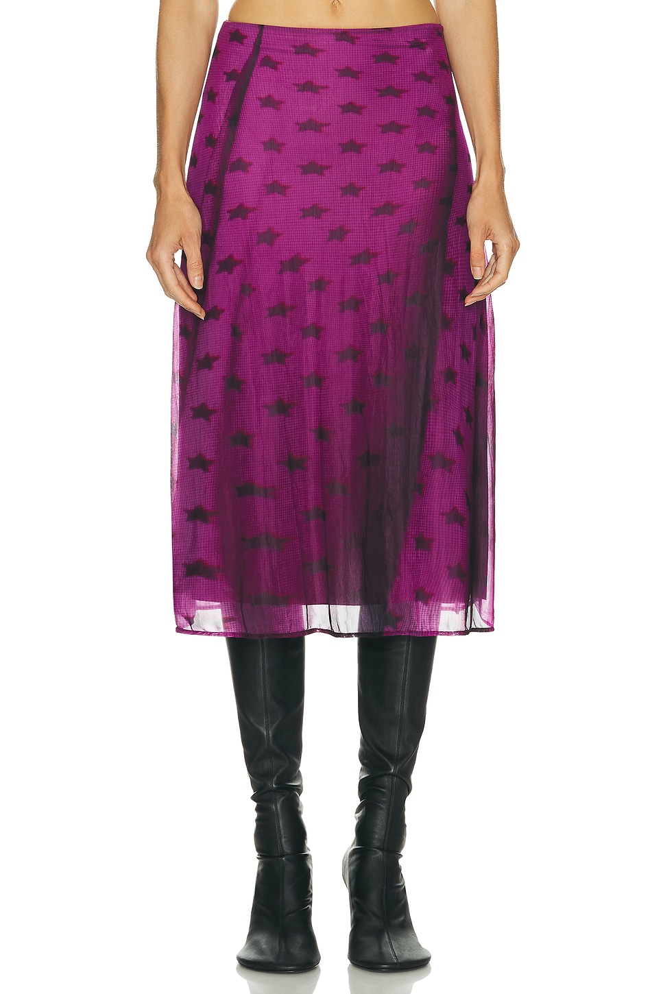 Image 1 of Acne Studios Etima Skirt in Bright Purple