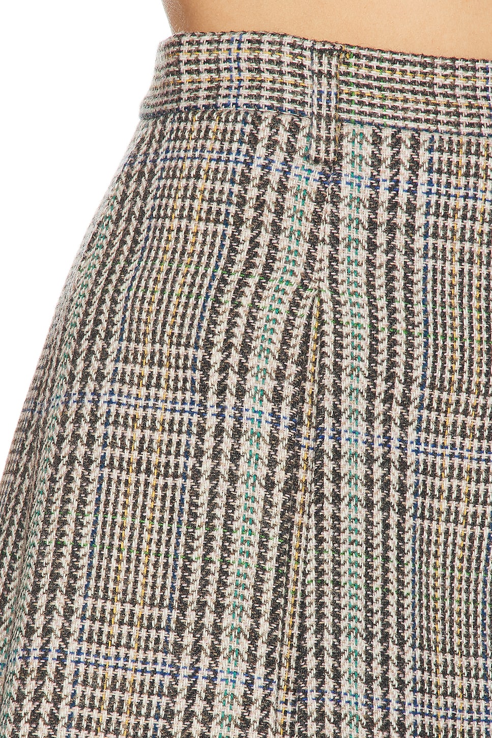 Acne Studios Itesha Plaid Wool Skirt