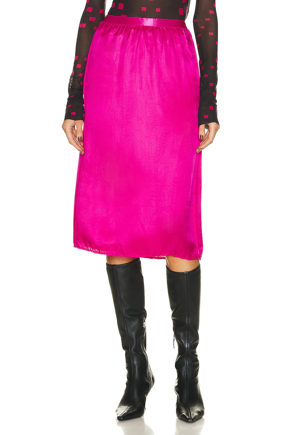 Image 1 of Acne Studios Skirt in Fuchsia Pink