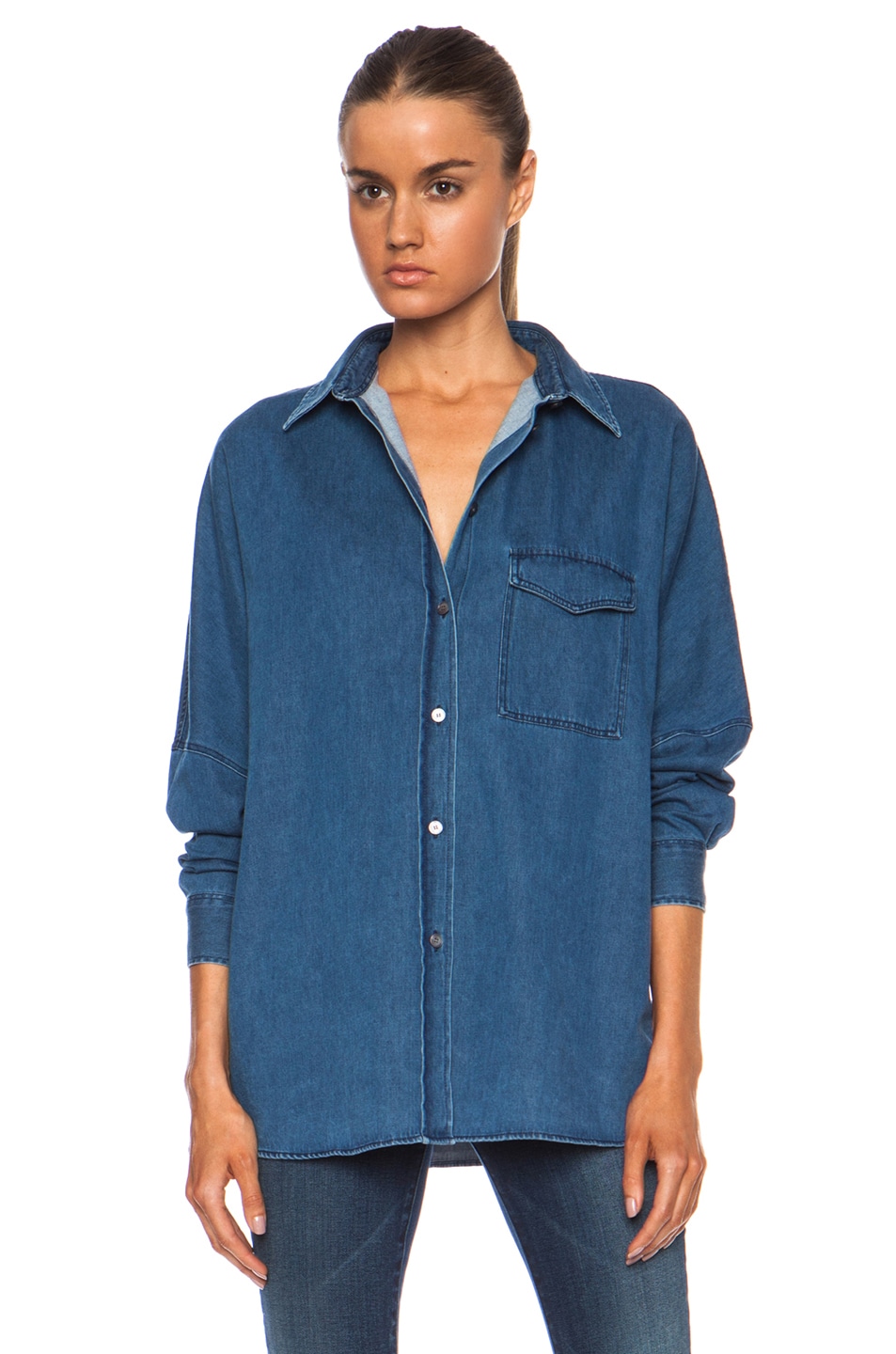 Image 1 of Acne Studios Jetson Denim Shirt in Washed Denim