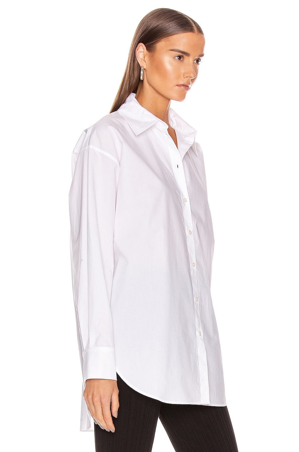 Acne Studios Poplin Shirt in White | FWRD